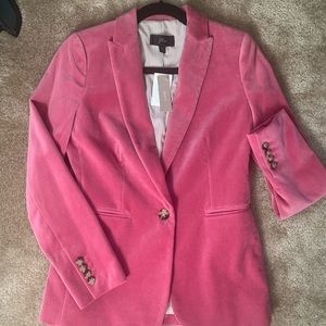 JCrew Velvet Parke Blazer Pink size 0